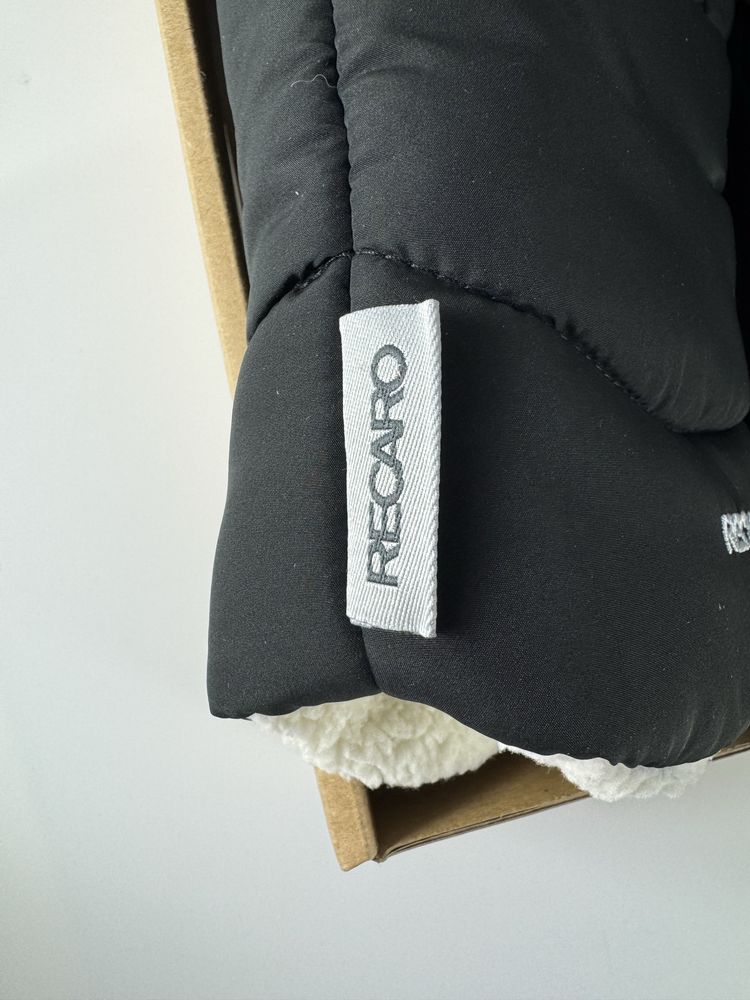 Nowe Recaro rekawiczki do wozka sanek czarne miekkie cieple