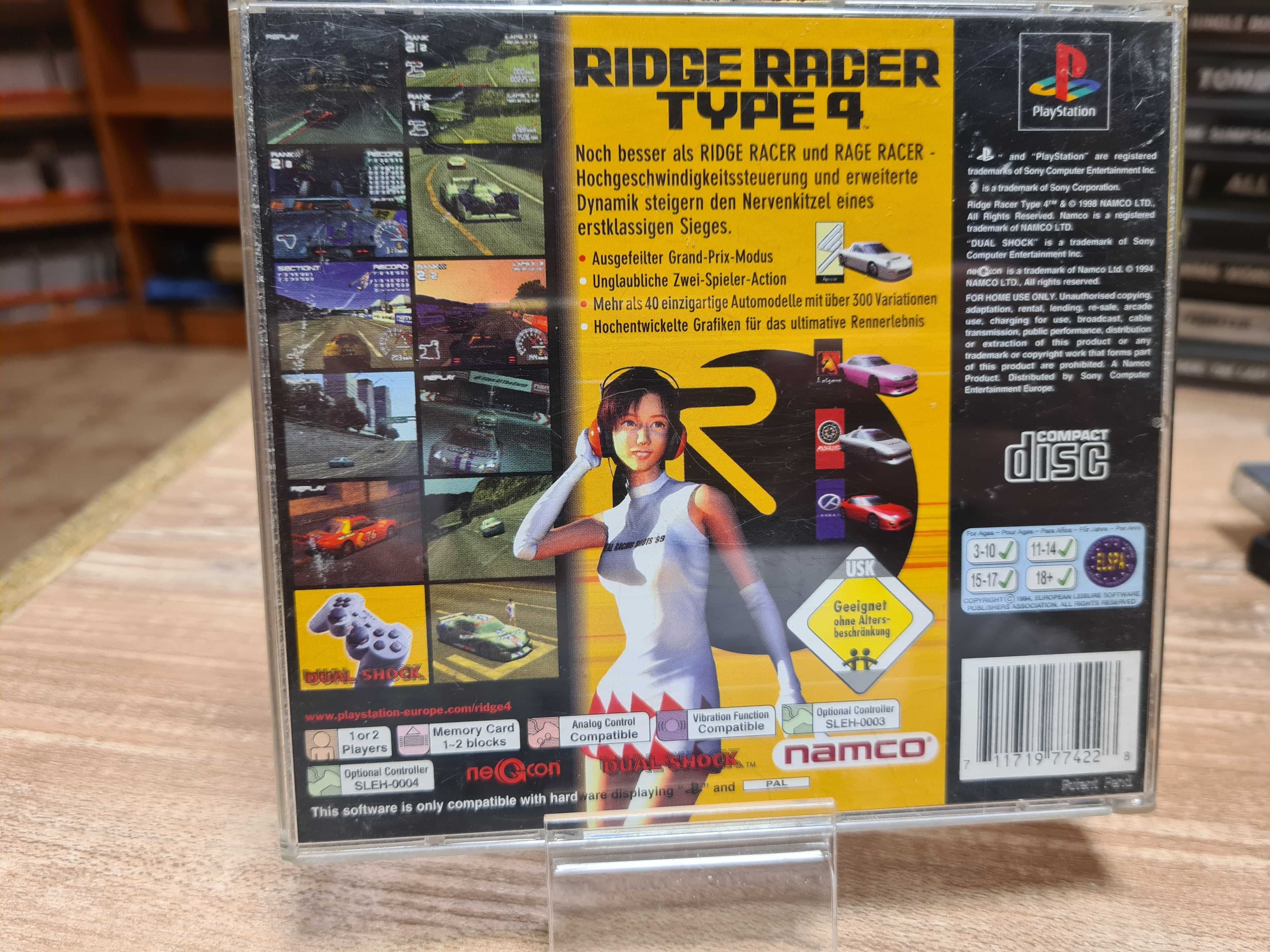 Ridge Racer Type 4 PS1,  Sklep Wysyłka Wymiana