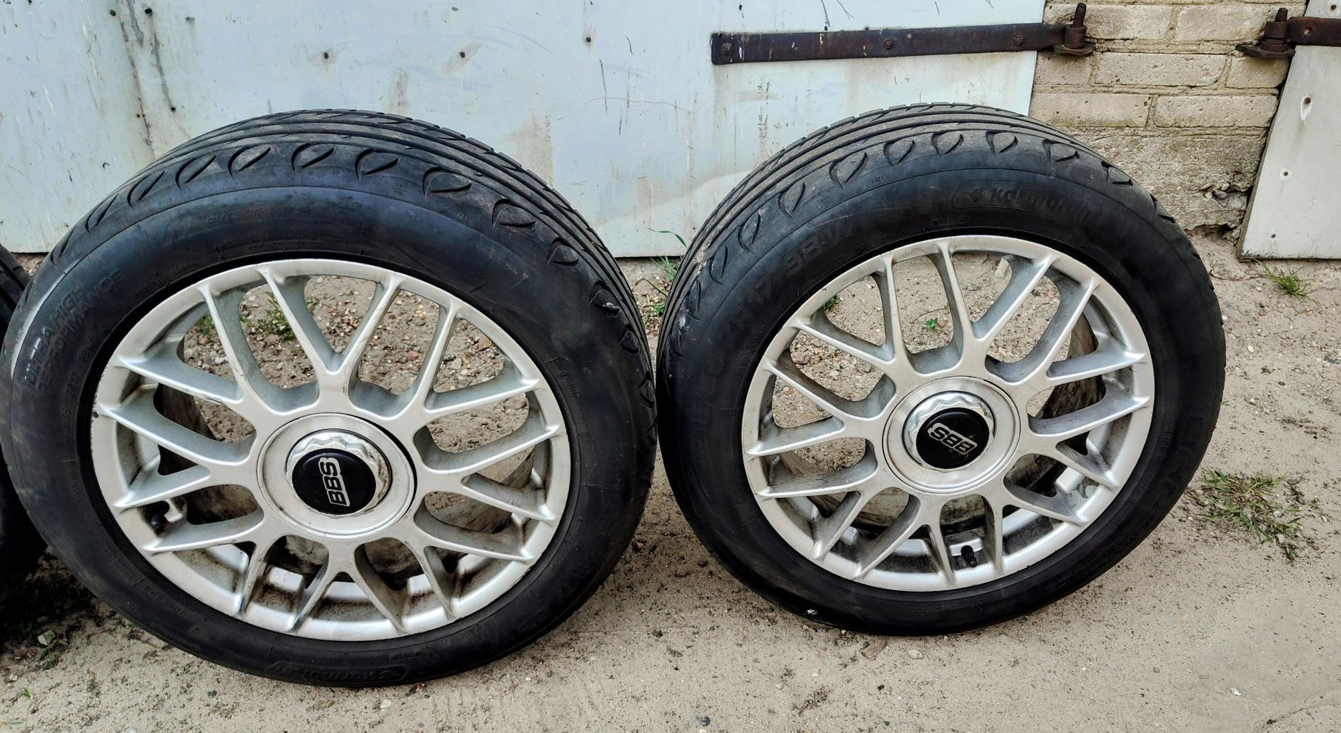 Sprzedam felgi BBS RC 307 17 cali z oponami 5x112