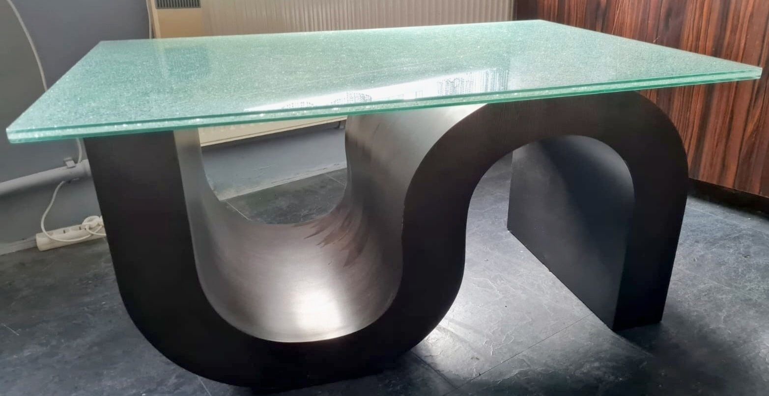 Stół "tłuczone szkło" 120cmx80cm