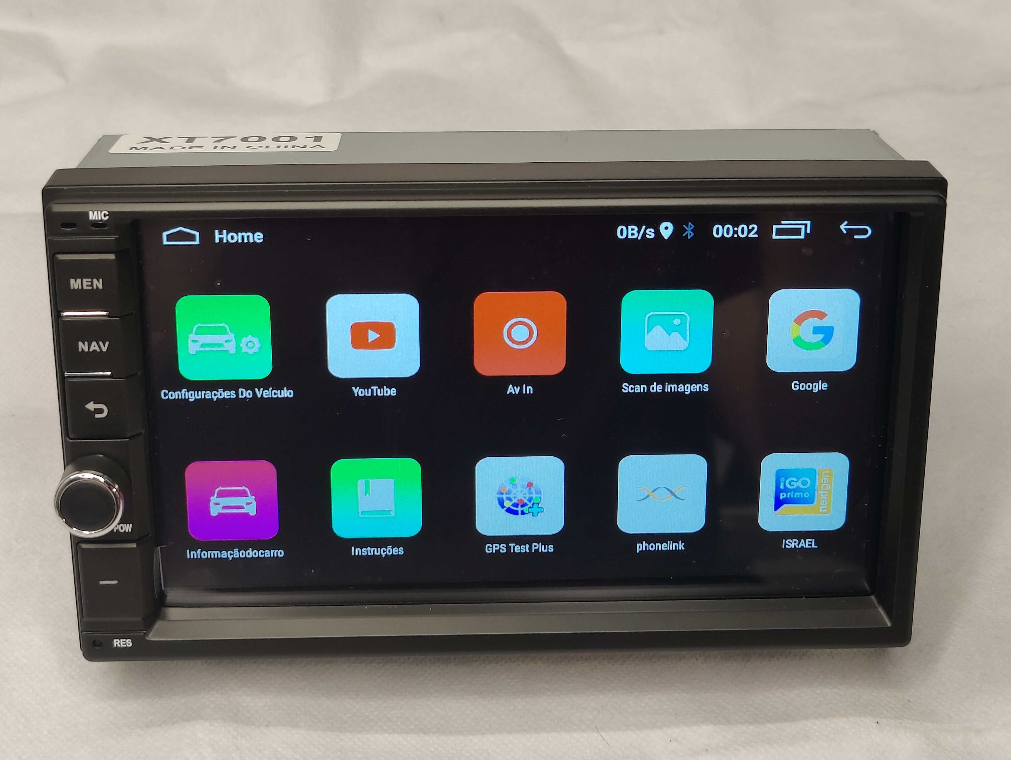 Rádio 2 DIN Android 13 Botões físicos – RDS GPS WIFI 2 DIN 2GB RAM