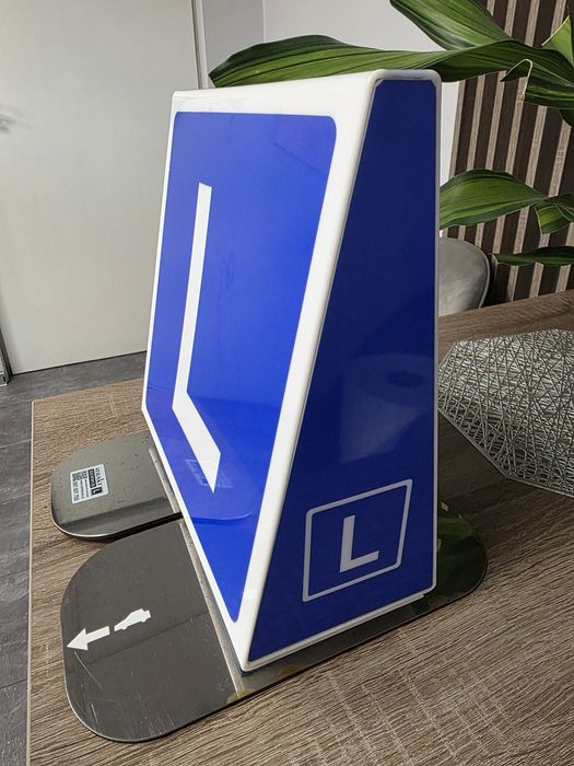 Plafon L Elka do nauki jazdy magnetyczny