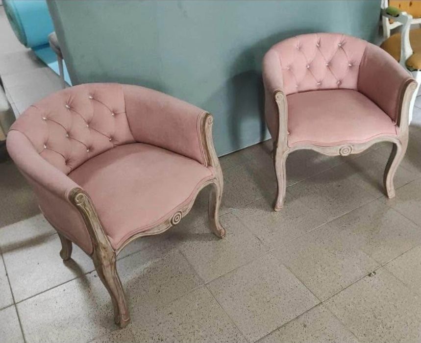 2 Cadeirões Rosa