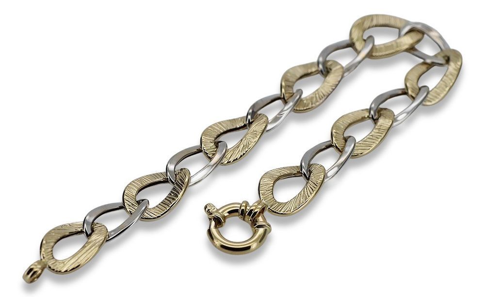 Złota bransoletka 14k 585 włoska Fantazy Pancerka cfb025yw Wrocław