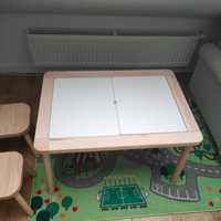 IKEA FLISAT Stolik dziecięcy, 83x58 cm + 2 krzesełka