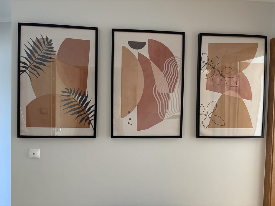 Conjunto 3 Quadros Ikea 61x91cm