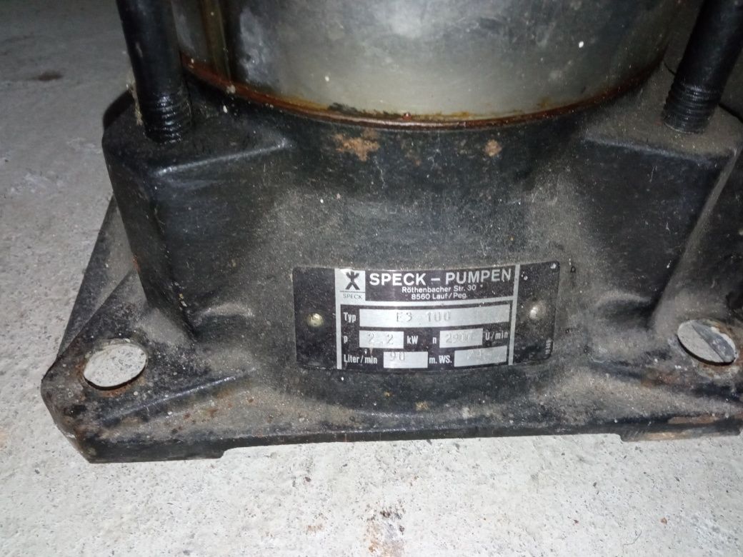 Pompa do wody speck pumpen e 3 100 2.2kw