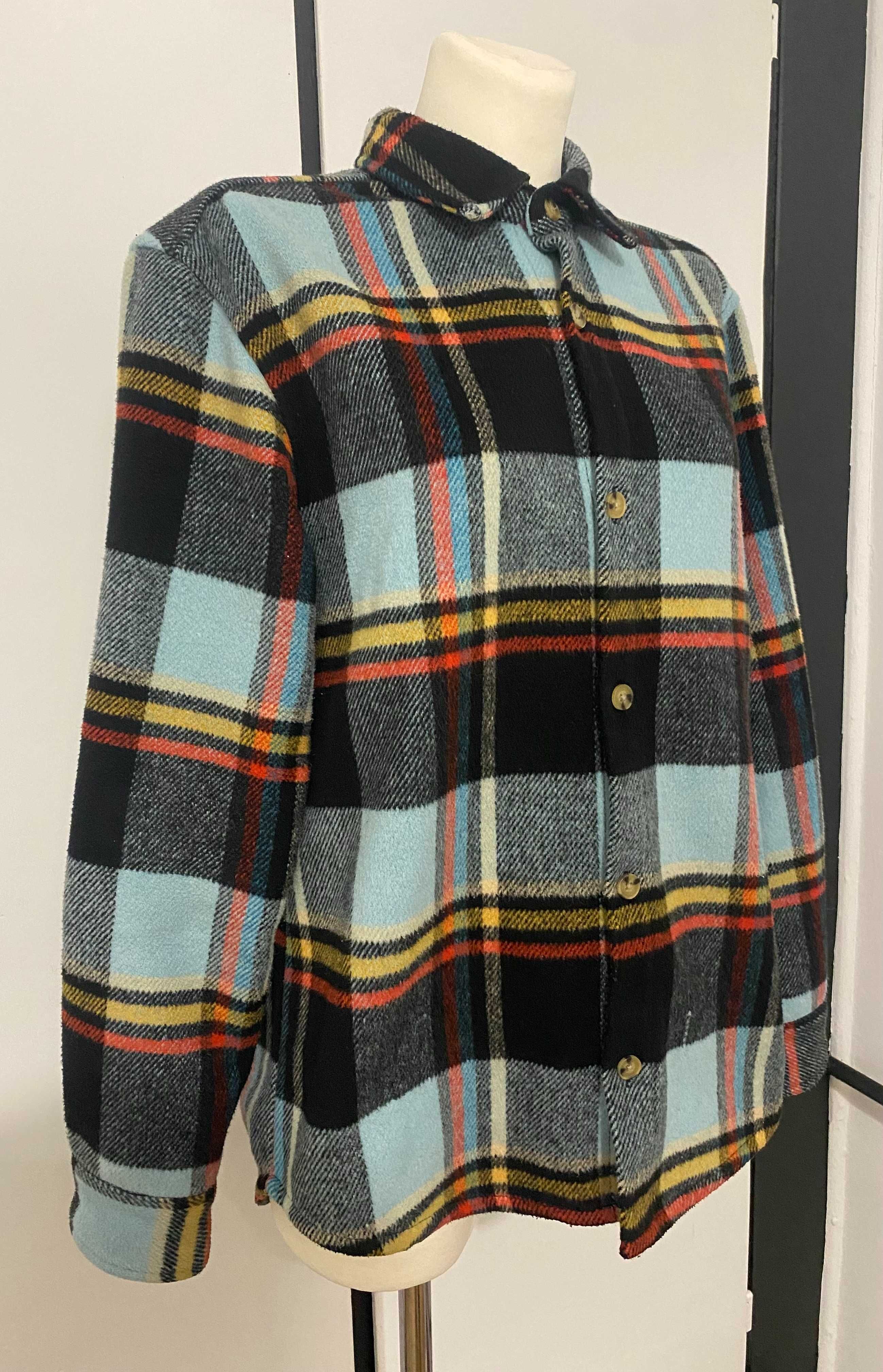 Koszula flanelowa Pull &Bear kurtka przejściowa unisex męska rozmiar S