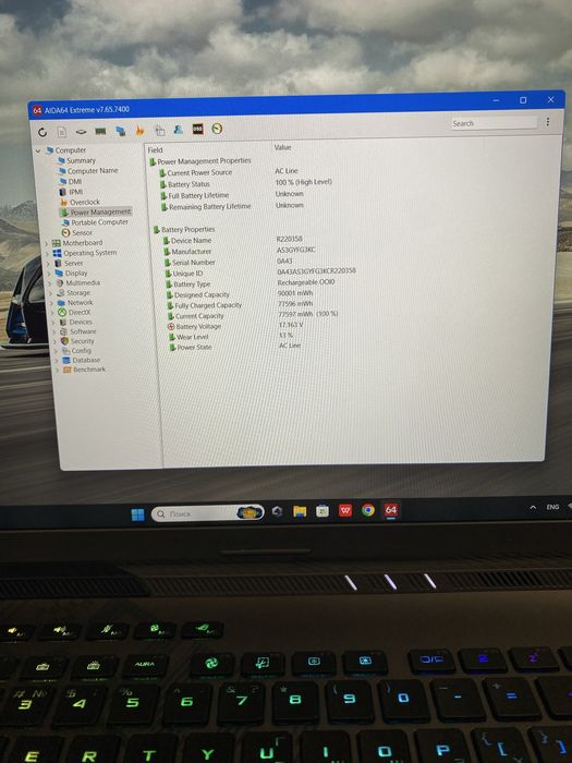 Ігровий Asus Rog Strix RTX 4060/ i7-13/ IPS/ 165 Hz/ 16/1 Tb як новий