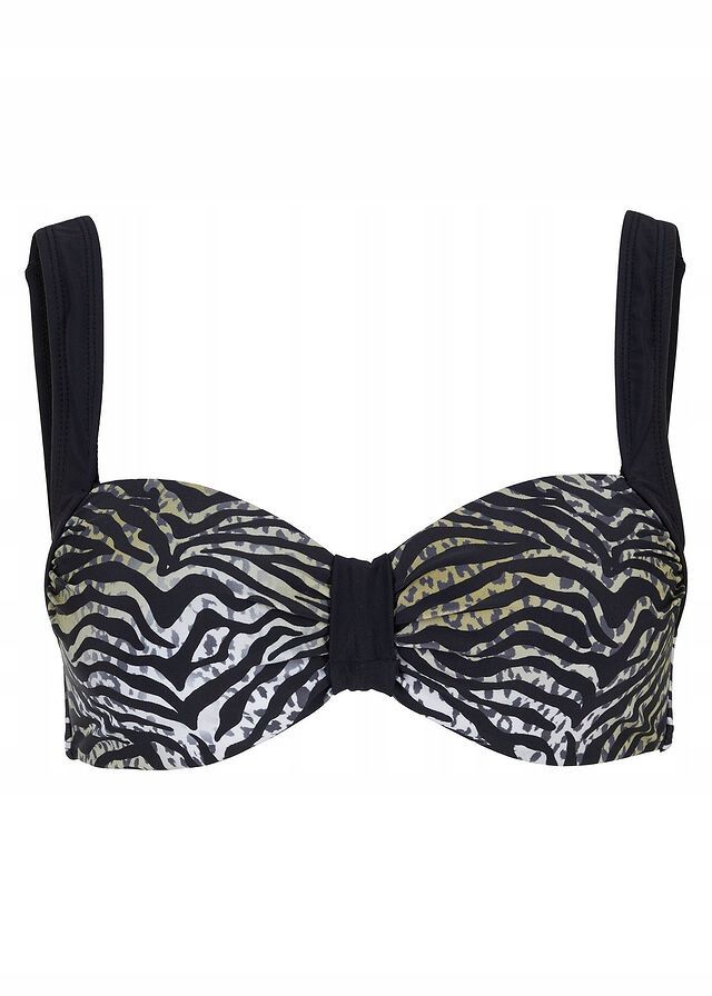 B.P.C biustonosz bikini na fiszbinach zebra ^95D