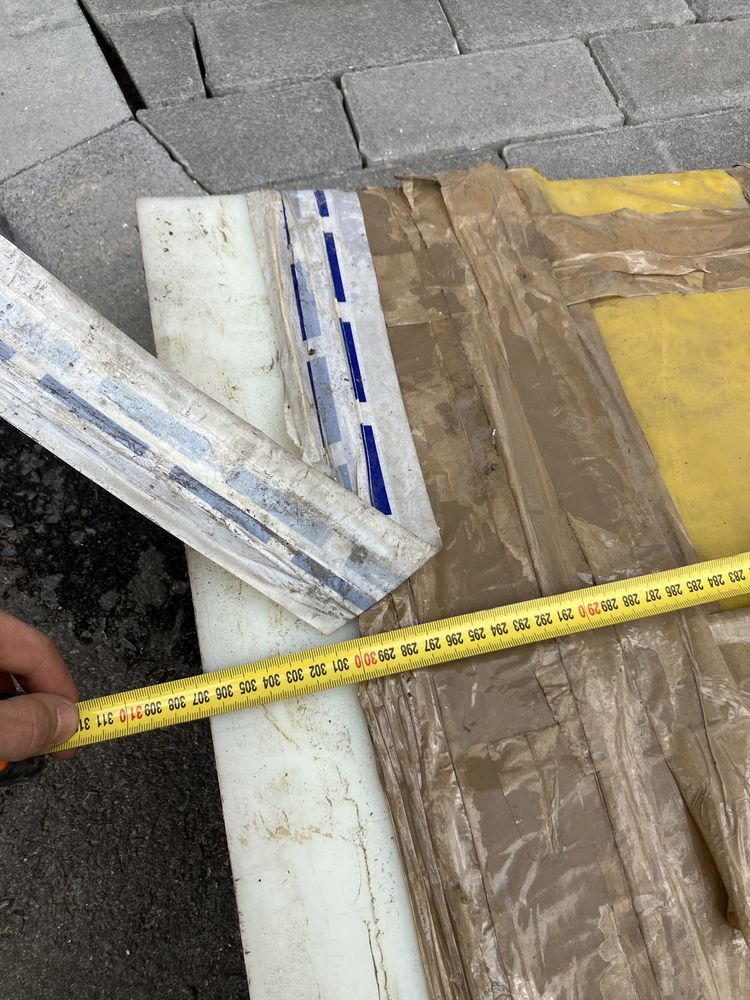 Nylon teflon poliamid biała płyta poliamidowa PA66 grubość 10mm