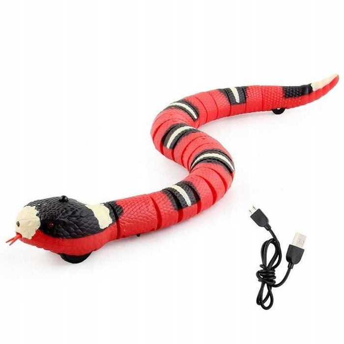 Zabawka interaktywna dla kota wąż