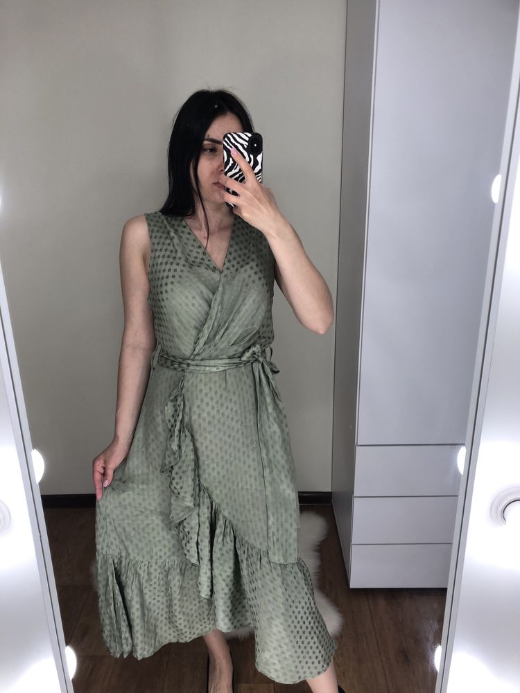 Сукня міді натуральна плаття сарафан платье