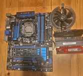 Board MSI Z77A-G45 com processador I7-2600  com memórias RAM