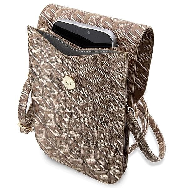 Torebka Guess GCube Stripe - brązowa