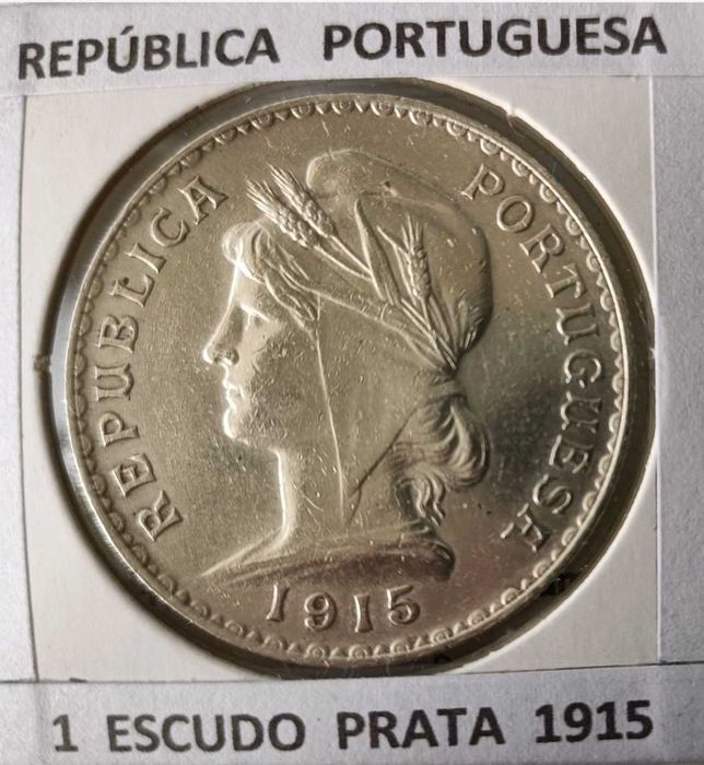 1 Escudo 1915 1ª República Portuguesa ( Prata)