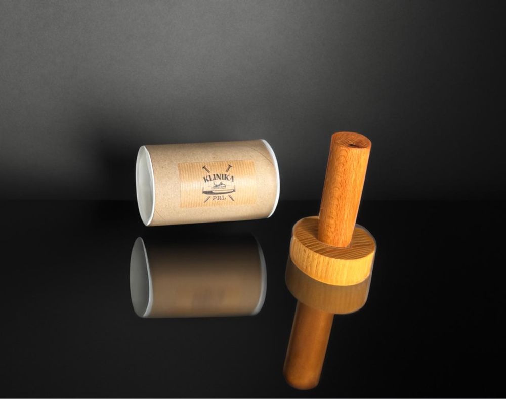 Tamper fi 58 mm ubijak do kawy drewniany bukowy świetny prezent