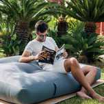 Puff cama gigante para jardim e exterior impermeavel pufe de 2m x 2m