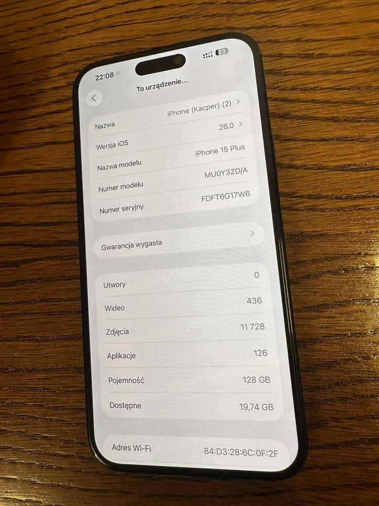 Iphone 15 PLUS 128GB