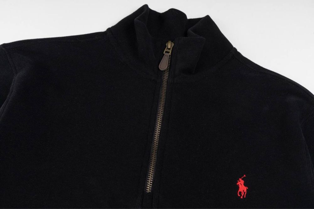 Чоловіча кофта 1/3 ZIP | POLO RALPH LAUREN | Black | 2025