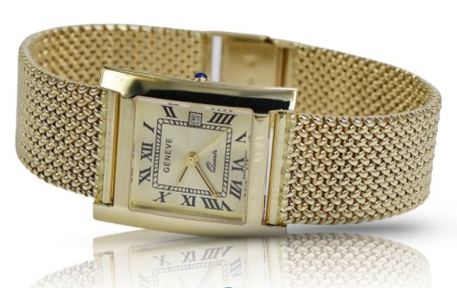 Złoty zegarek 14k 585 męski Geneve mw009y&mbw014y Warszawa