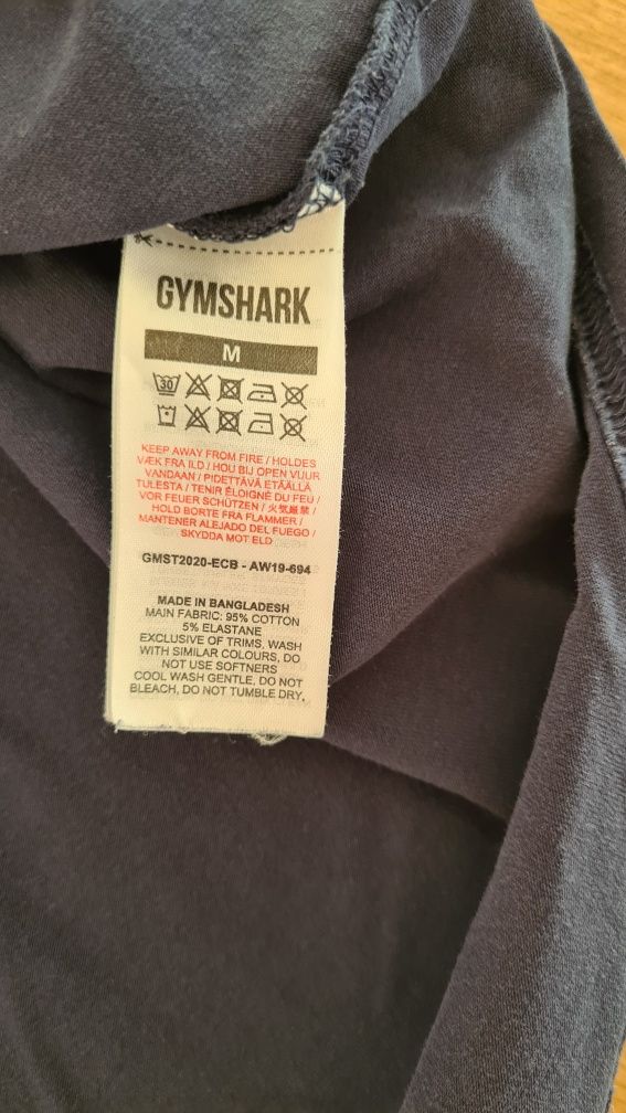 T-shirt Tee Koszulka Gymshark. Granatowa. Rozmiar M. Drip Drill Swag S