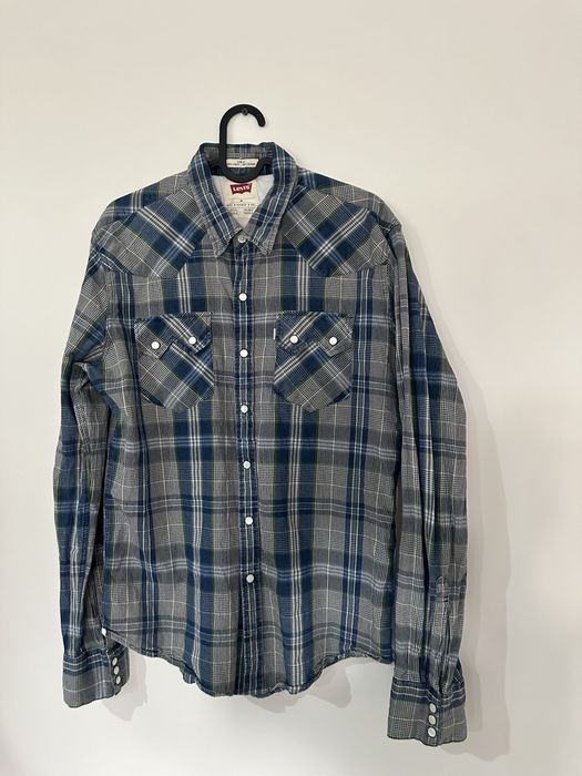 Koszula męska w kratę z długim rękawem Levi’s rozmiar M
