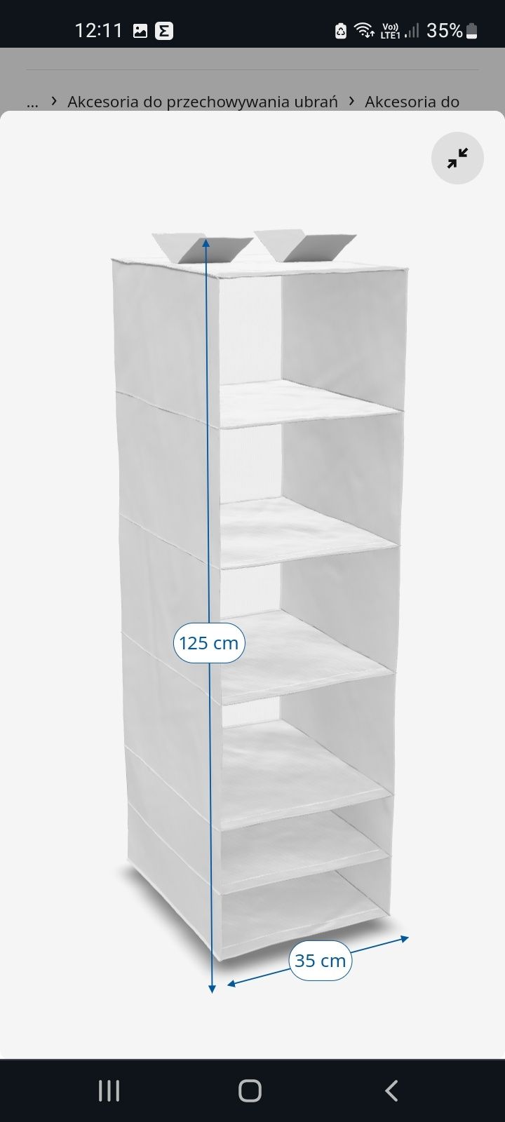 Organizer do szafy IKEA