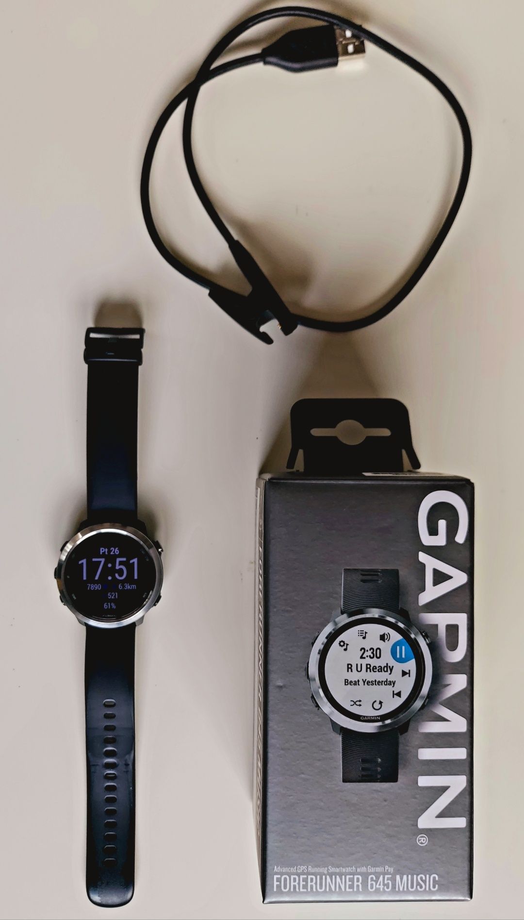 Smartwatch GPS zegarek Garmin Forerunner 645 Music z płatnościami