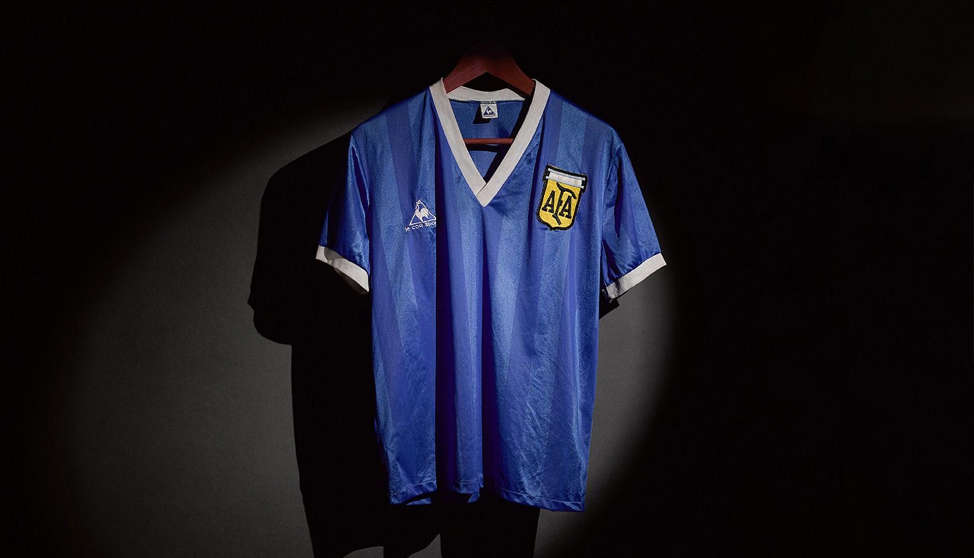 Camisola Futebol Maradona Mão de Deus Argentina tamanho L