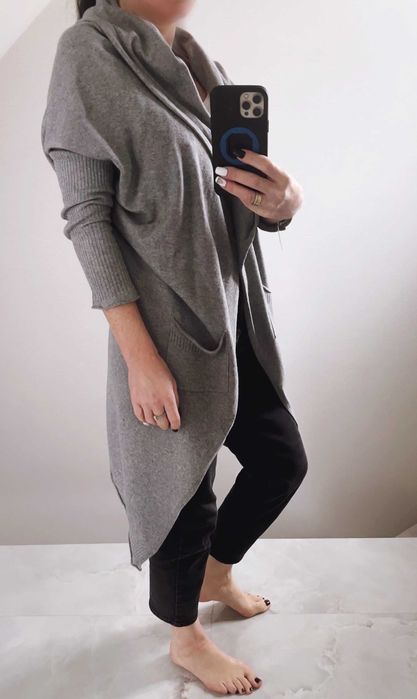 Kardigan/sweter Cucumber merino, oversize