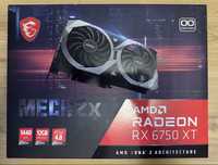 MSI Radeon RX 6750 XT MECH 2X OC 12GB - stan idealny - GWARANCJA