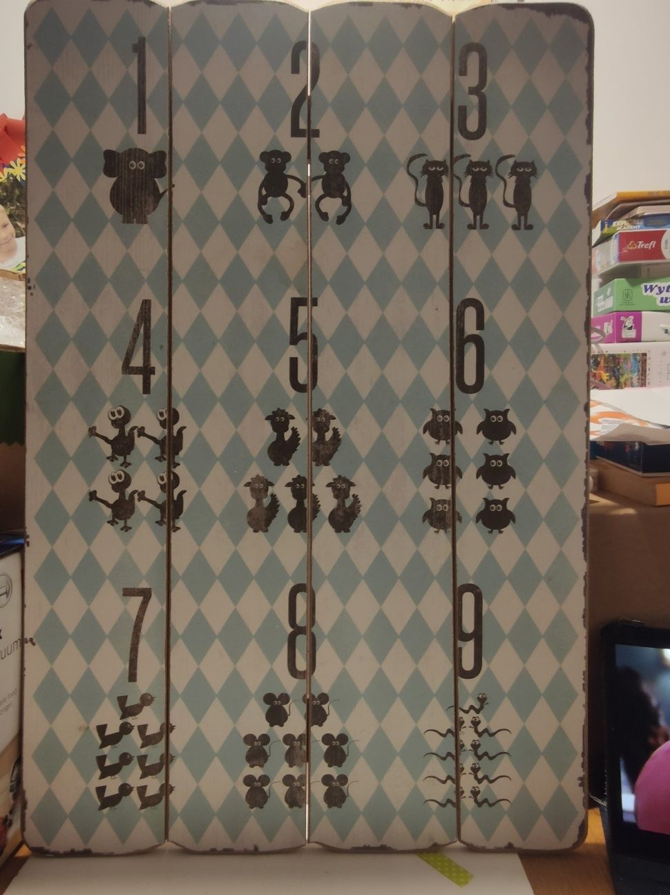 Dekoracja pokój dziecka vintage scandi 40x60
