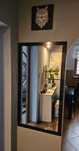 Lustro Agata Meble  w czarnej ramie SLIM mat 67,5x127,5 cm