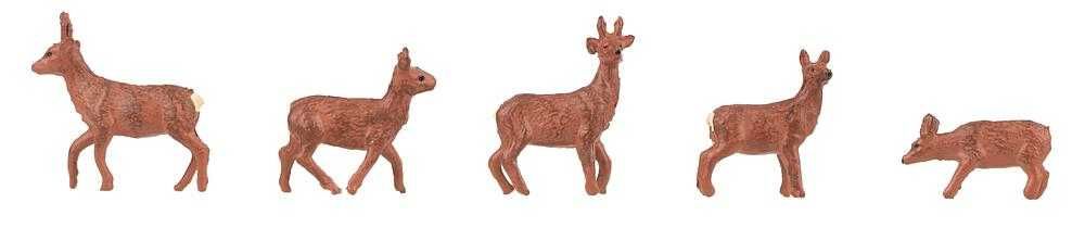 Faller Jelenie i sarny - figurki dzikich zwierząt H0 1:87 zwierzęta