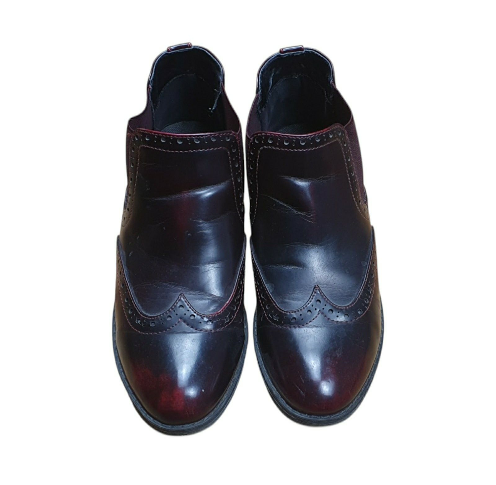 Buty Kozaki Botki Wiśniowe 39