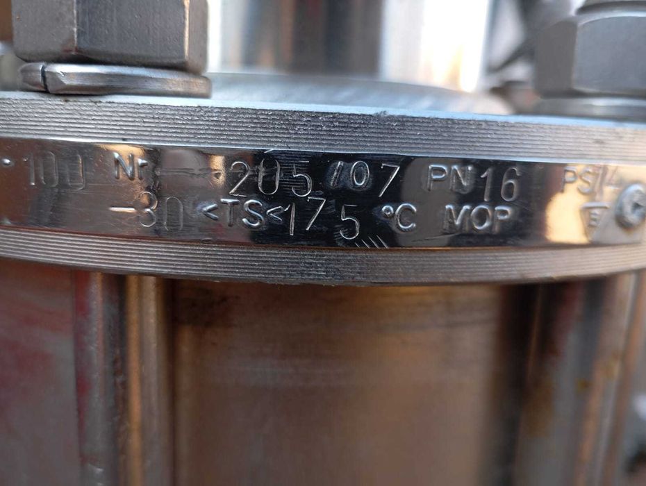 Zawór kwasoodporny kulowy Chemitex ZK-K Dn-100 Pn16