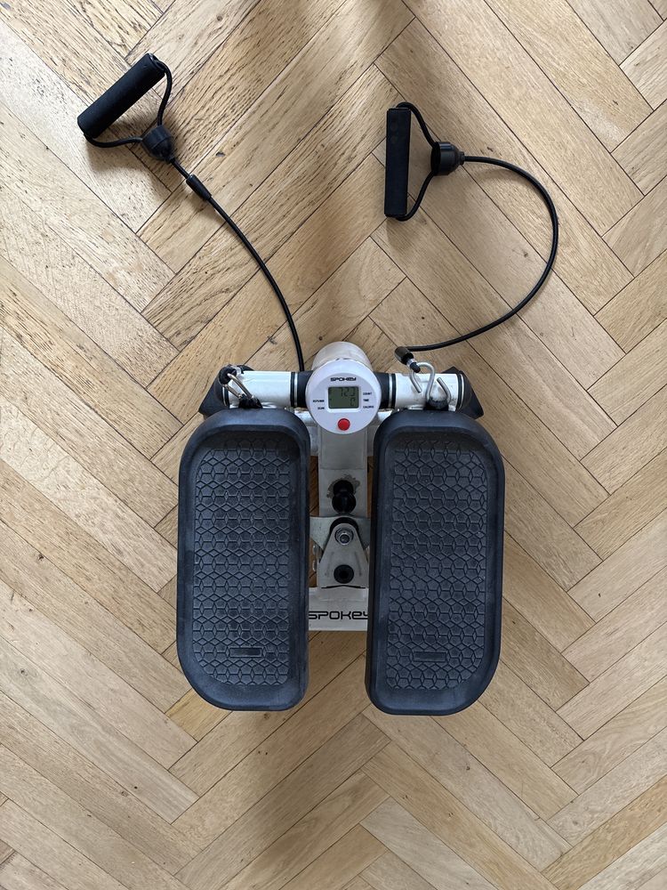 Stepper Spokey dwa ustawienia, taśmy do rąk
