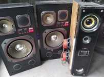Kolumny, głośniki, wzmacniacz, subwoofer, wieża, nagłośnienie