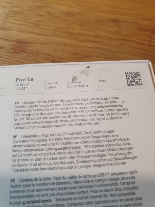 Google Pixel 6a 5G 6/128GB idealny - gwarancja