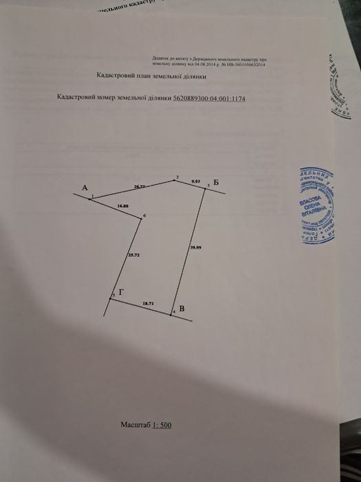 Земельна ділянка 0.076 га
