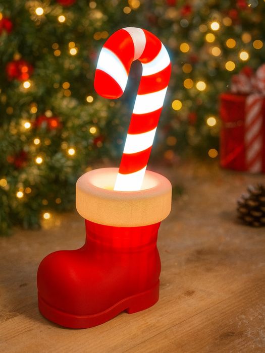 Лампа “Чобіток Санти з льодяником”