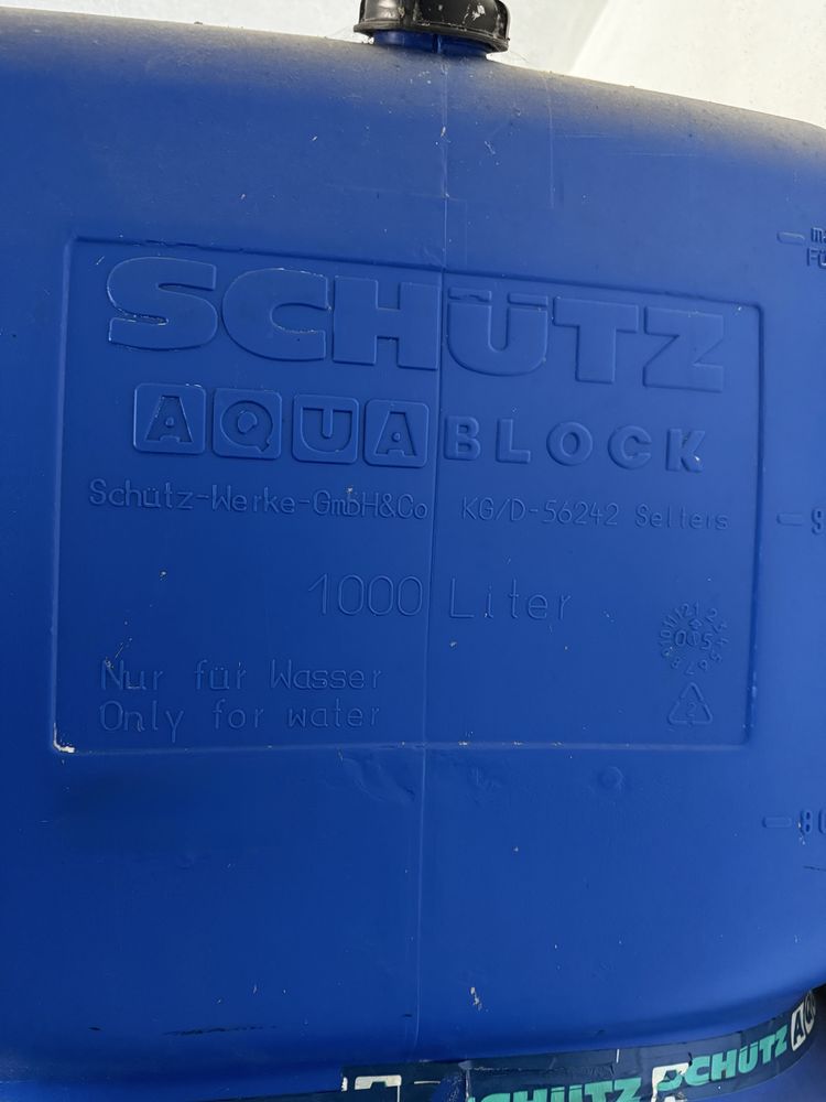Depósito de água potável Schütz 1000L