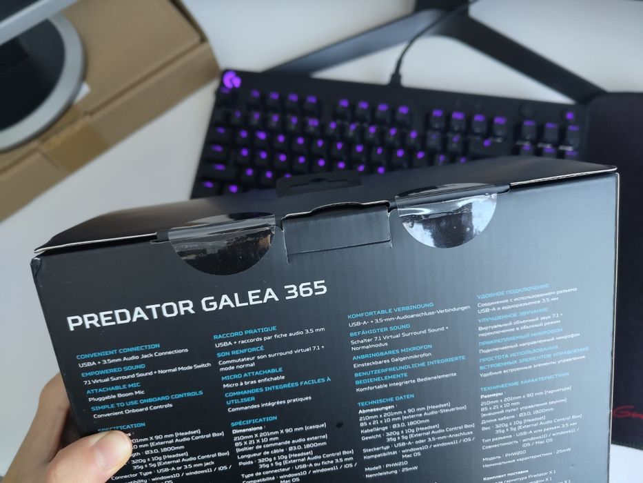 Słuchawki Gamingowe Acer Predator Galea 365