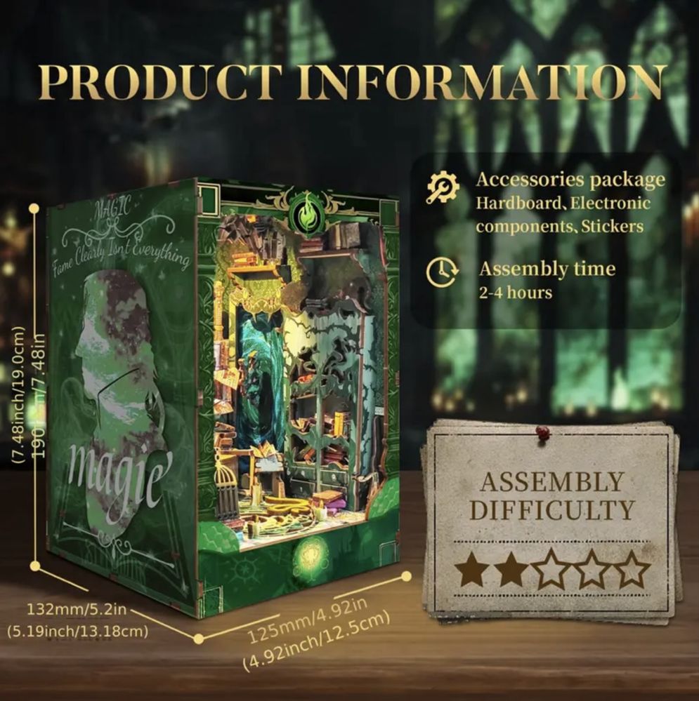 Book nook Кабінет Северуса Снейпа Harry Potter румбокс поттер бук нук