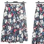 x9 CLOSET LONDON Modna Bawełniana Spódnica w Kwiaty 36 S
