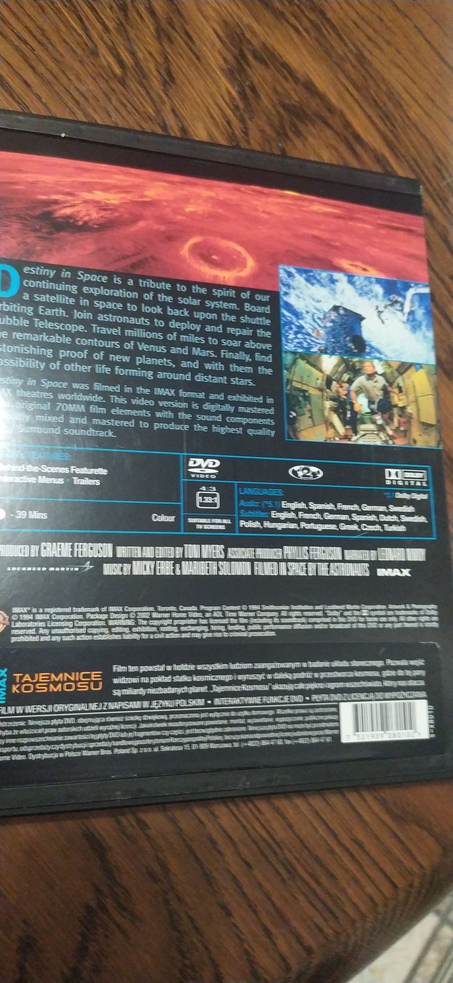 Tajemnice Kosmosu IMAX dvd