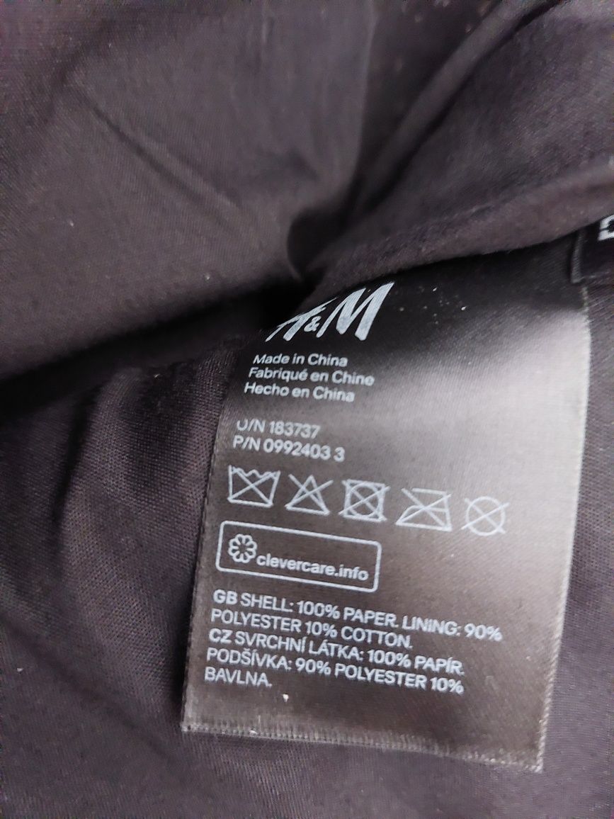 Koszyk, shopperka torebka do ręki słomiana H&M czarna