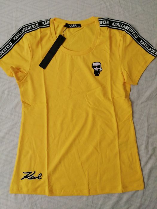 NOWA damska koszulka Karl Lagerfeld t-shirt KL bluzka ikonik xxl 44
