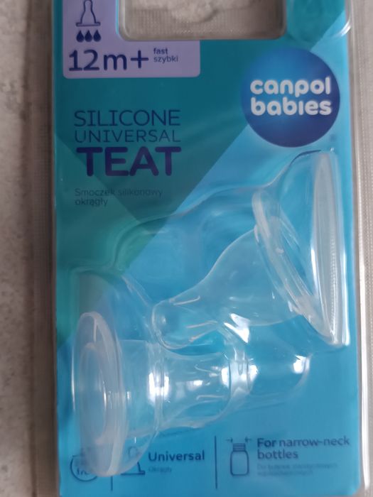 Smoczek do butelki Canpol wąskiej  12+